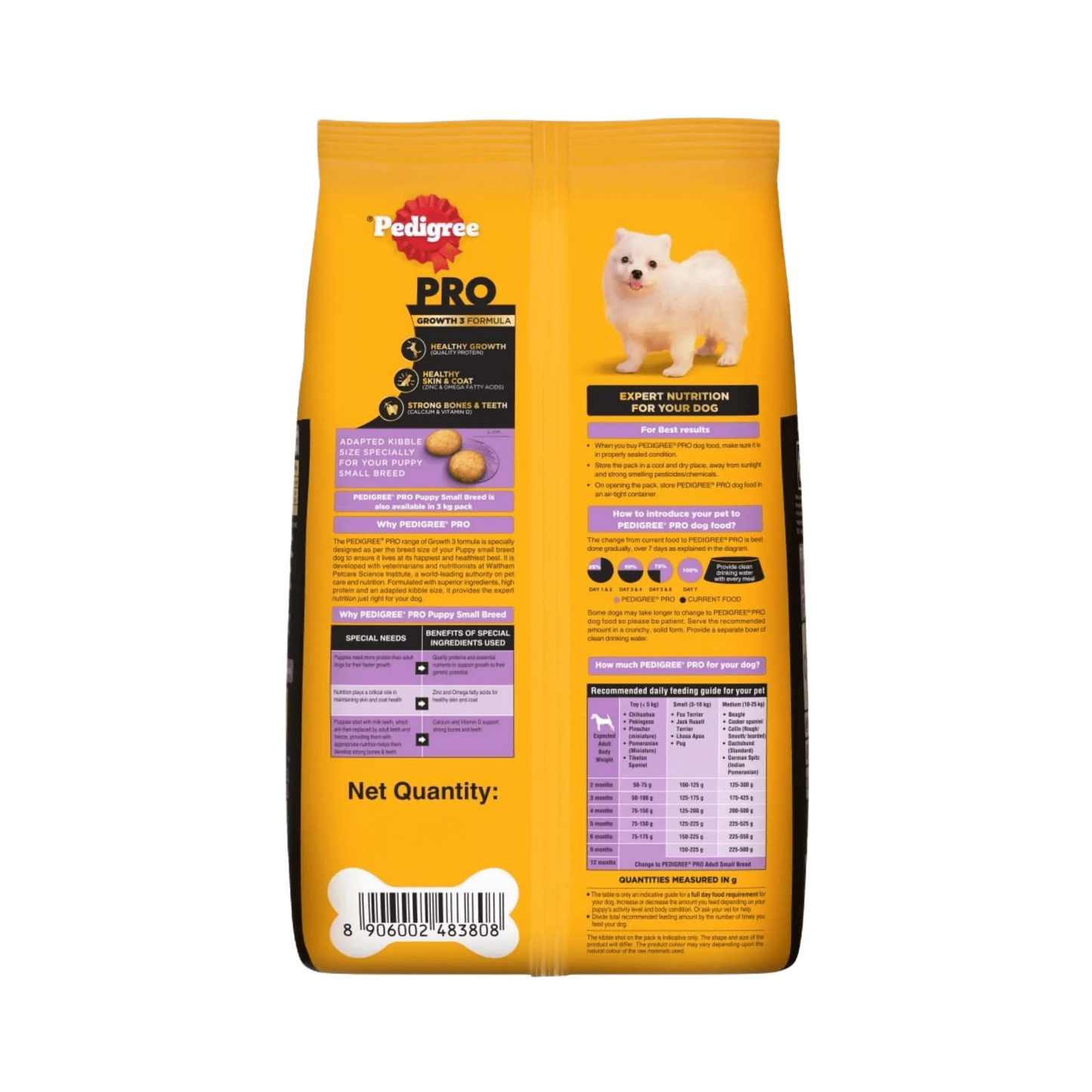 PEDIGREE PRO PUPPY SMALL DRY FOOD (L) - Animeal