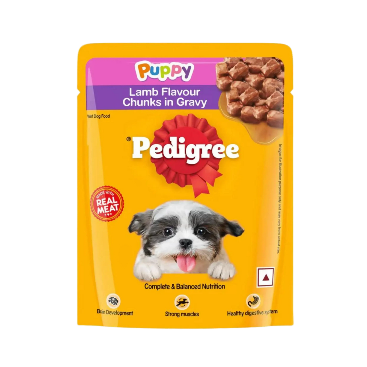 PEDIGREE PUPPY LAMB CHUNKS GRAVY - Animeal