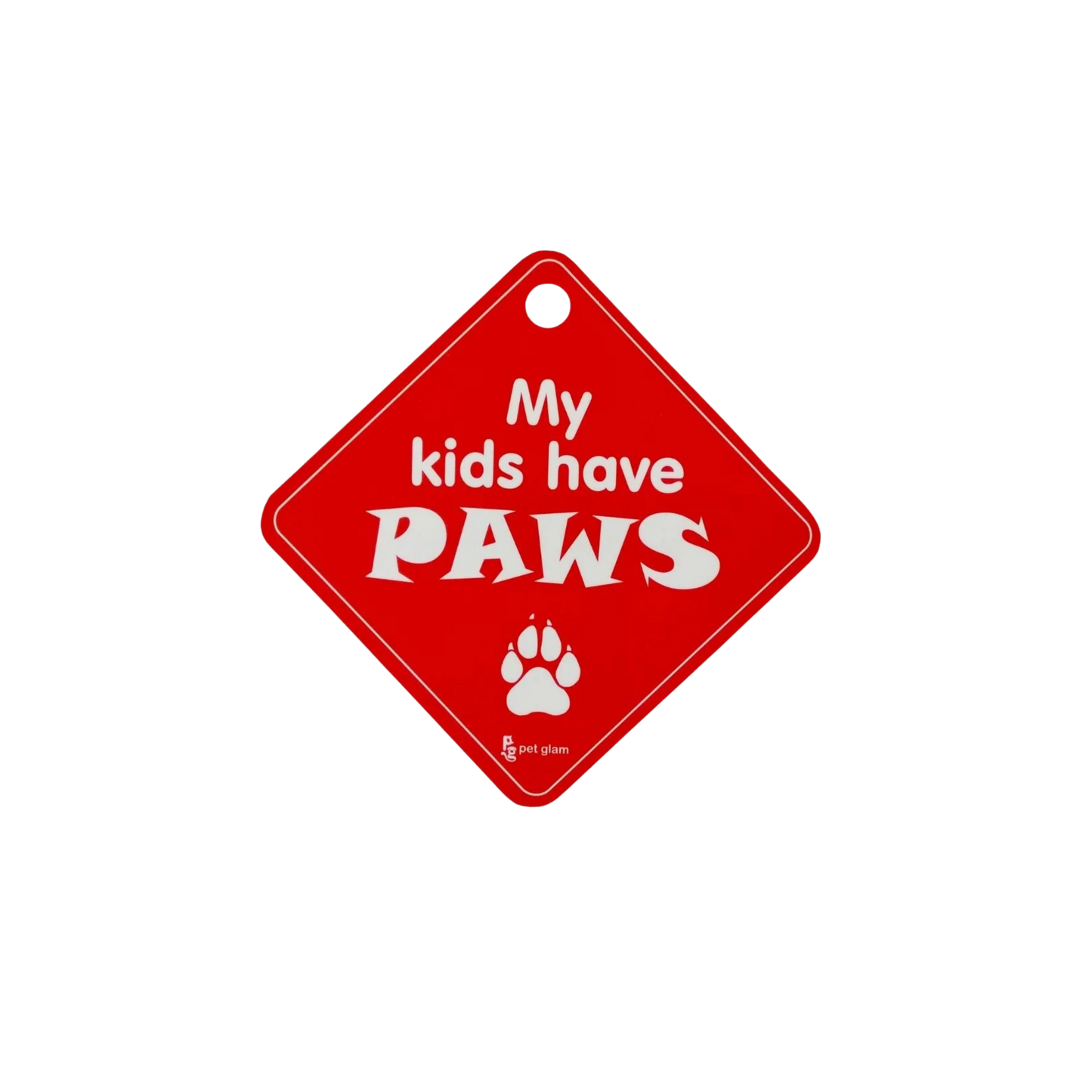 PG CAR SIGN MY KIDS HAVE PAWS - Animeal