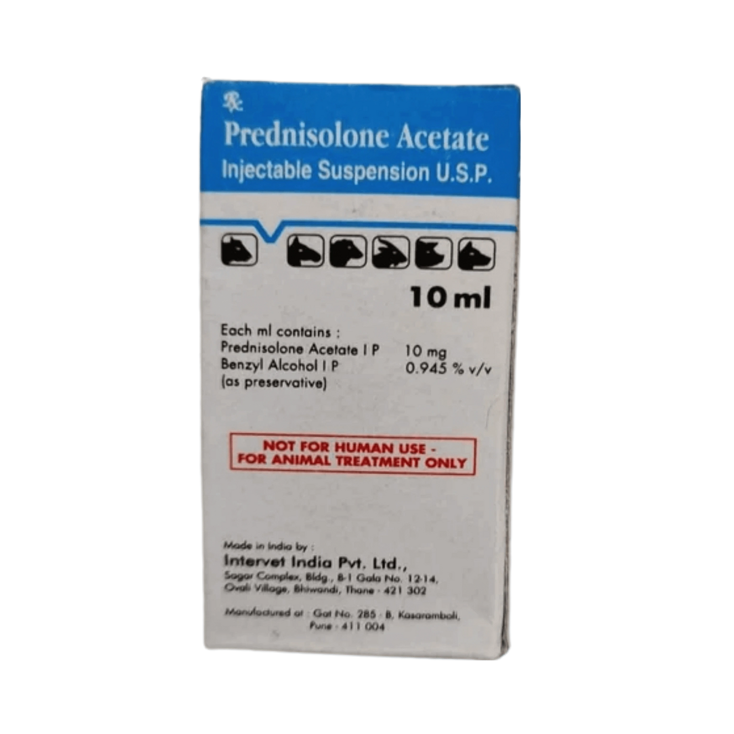 PREDNISOLONE ACETATE INJ 10MG/ML - Animeal