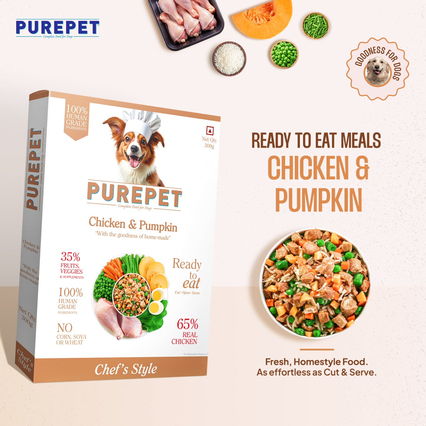 PUREPET DOG CHIC & PUMP BIRYANI - Animeal