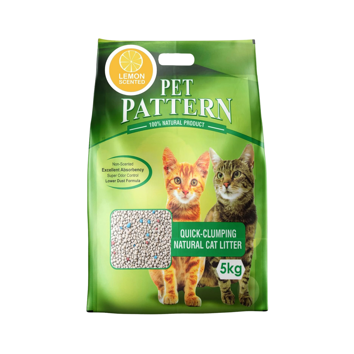 Pet Pattern Lemon Cat Litter, 5kg - Animeal