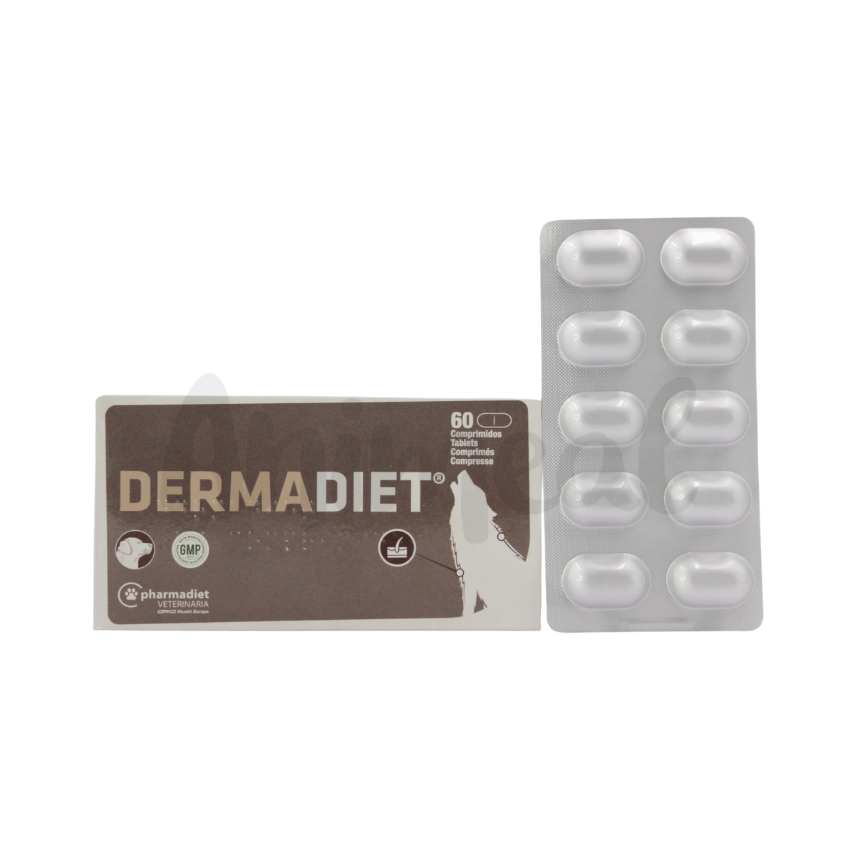Pharmadiet Dermadiet Tablet for Dogs and Cats, 10 Tablets - Animeal