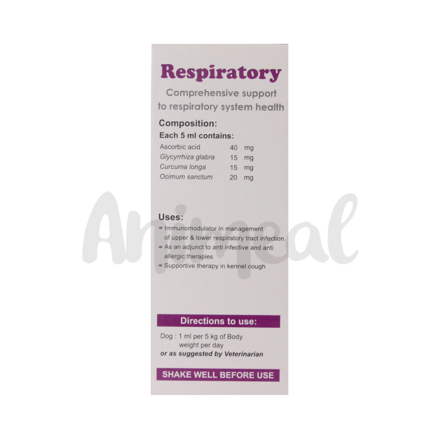 RESPIRATORY PET SYRUP - Animeal