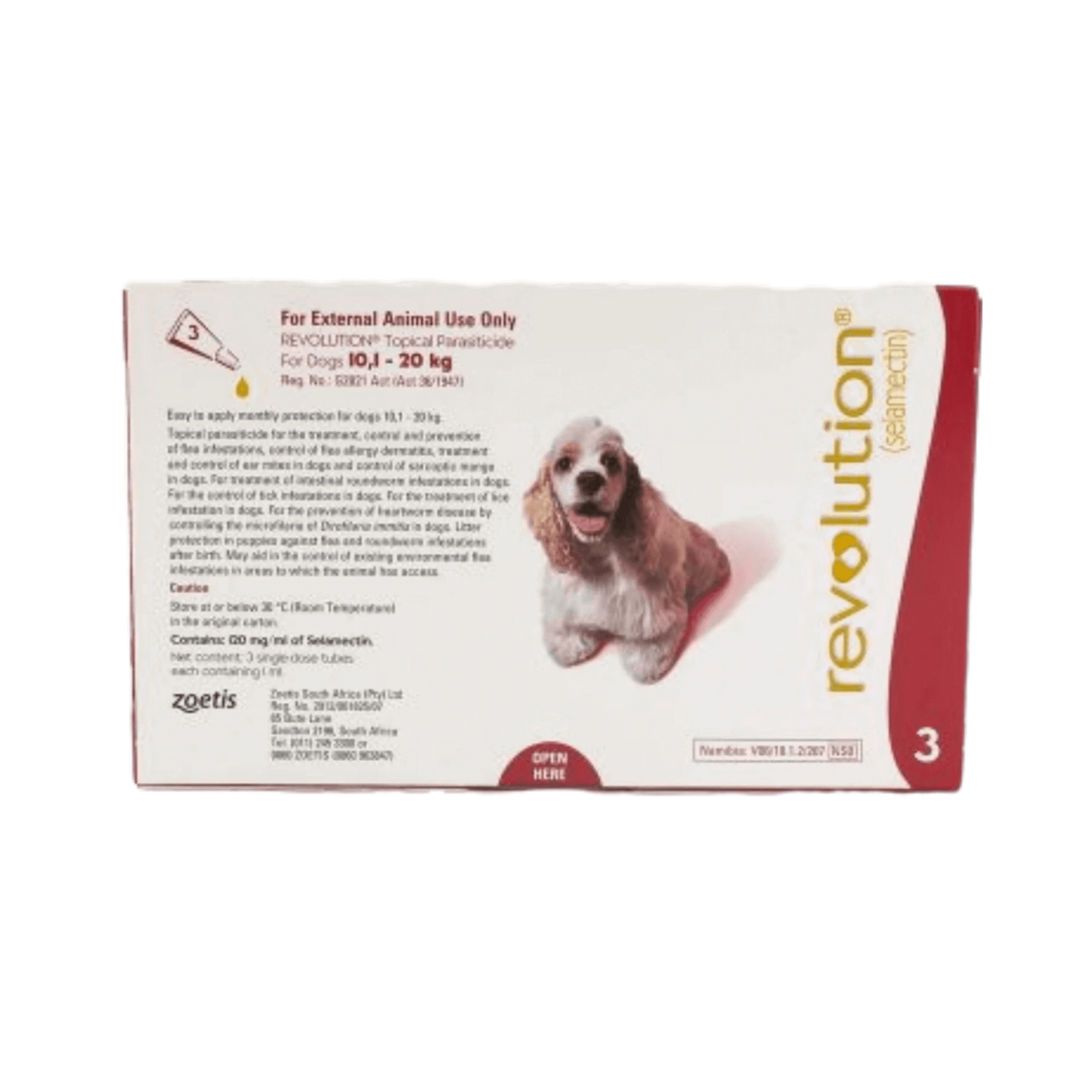 REVOLUTION (10-20KG) DOG SPOT ON - Animeal