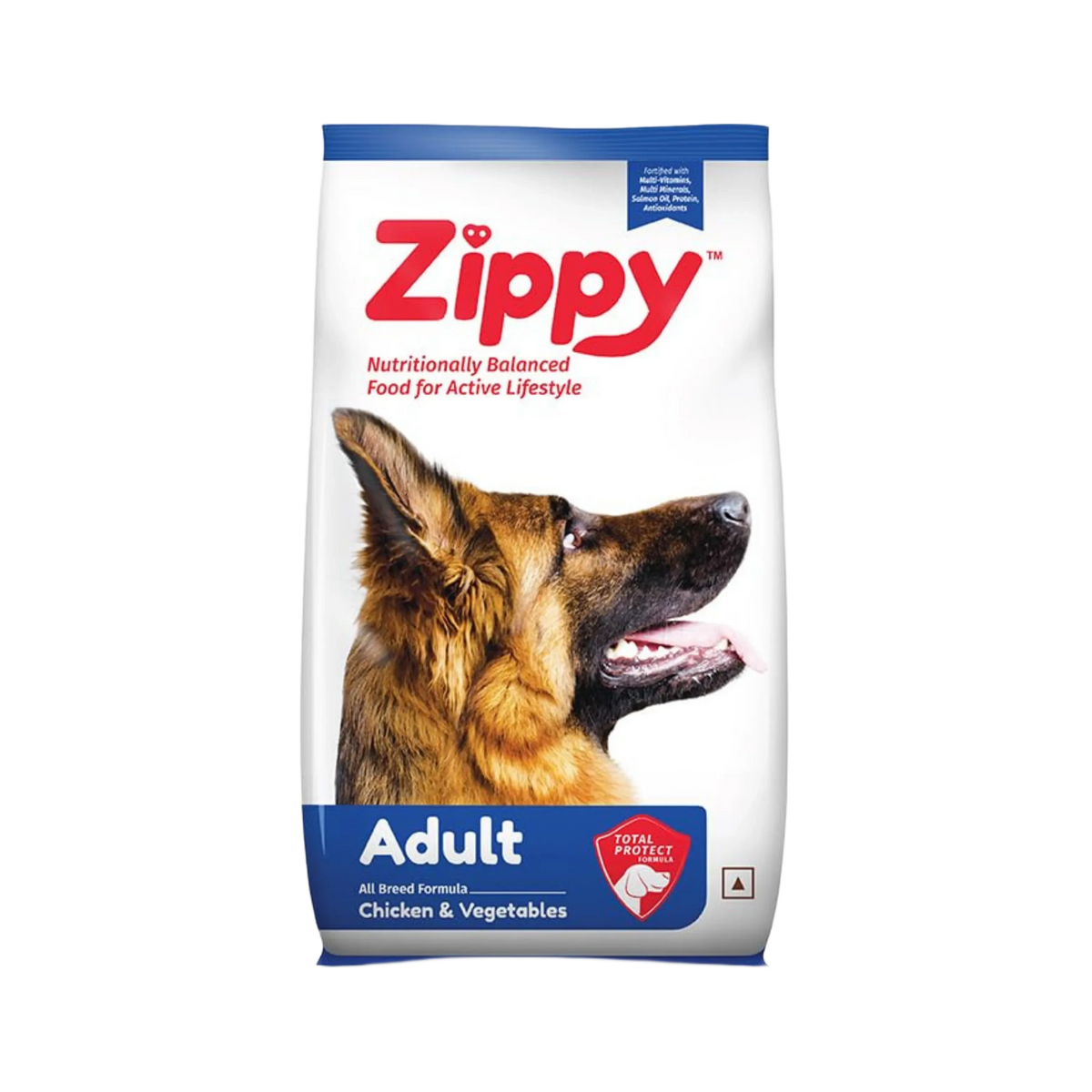 Rossari Zippy Adult Chicken and Vegetables Dry Dog Food, 1.2kg - Animeal