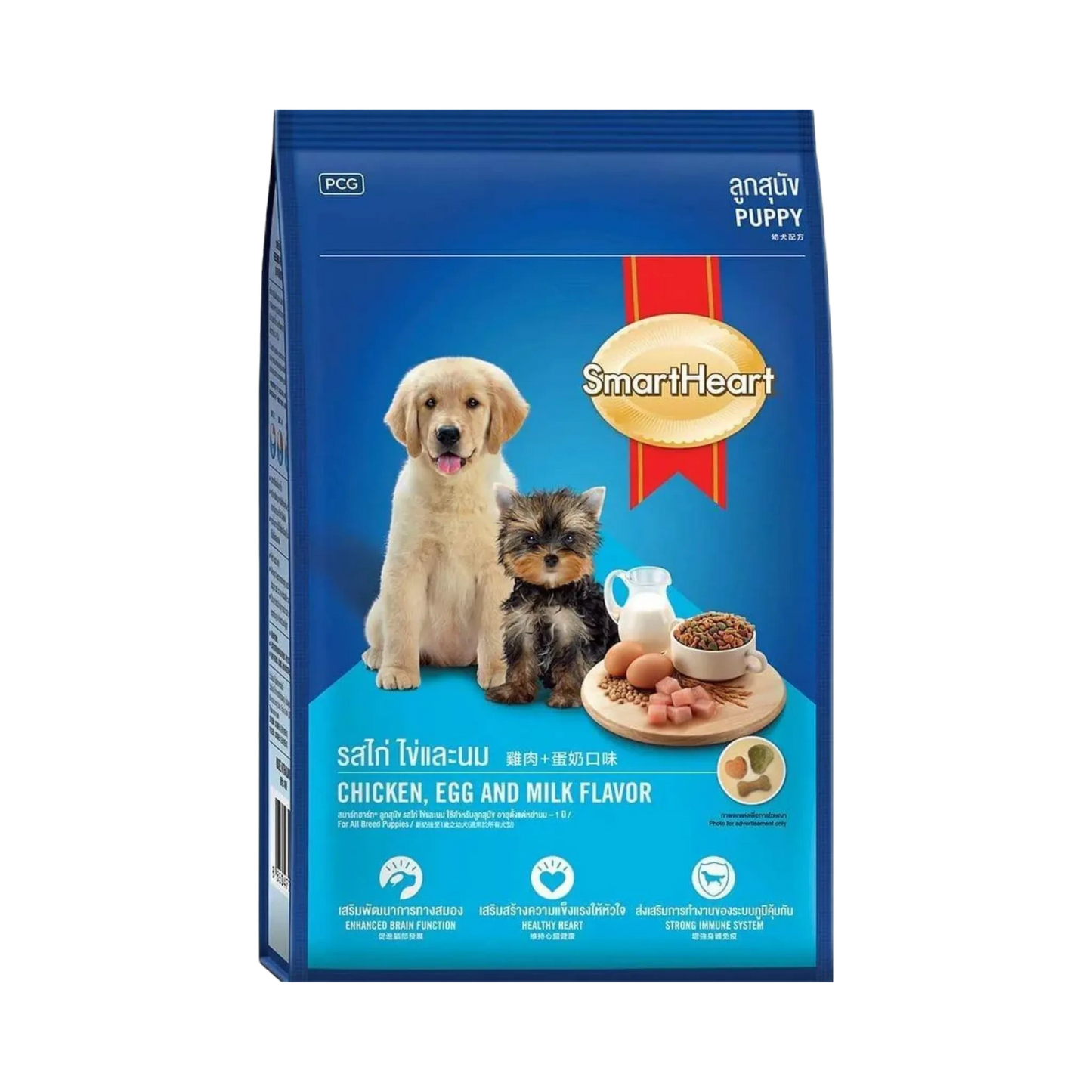 SMART HEART PUPPY CHIC/EGG & MILK DRY FOOD (M) - Animeal