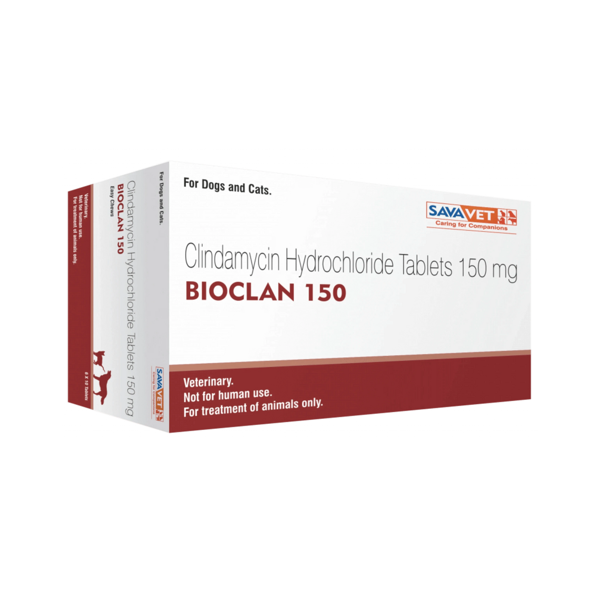 Sava Vet Bioclan 150 Clindamycin Tablets for Dogs and Cats, 10 Tablets - Animeal