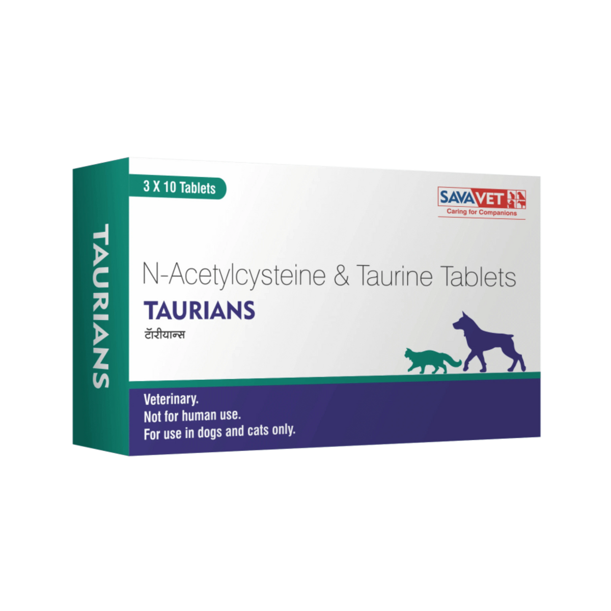 Sava Vet Taurians Tablet for Dogs and Cats, 10 Tablets - Animeal