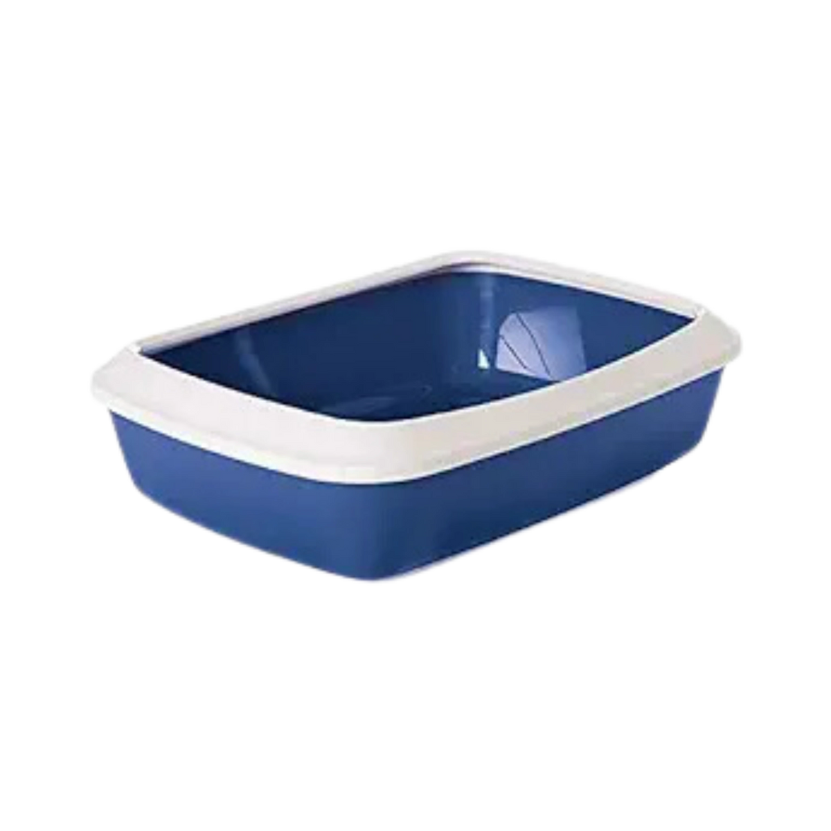 Savic Iriz Cat Litter Tray Plus Rim Nordic Blue, 20 inch - Animeal