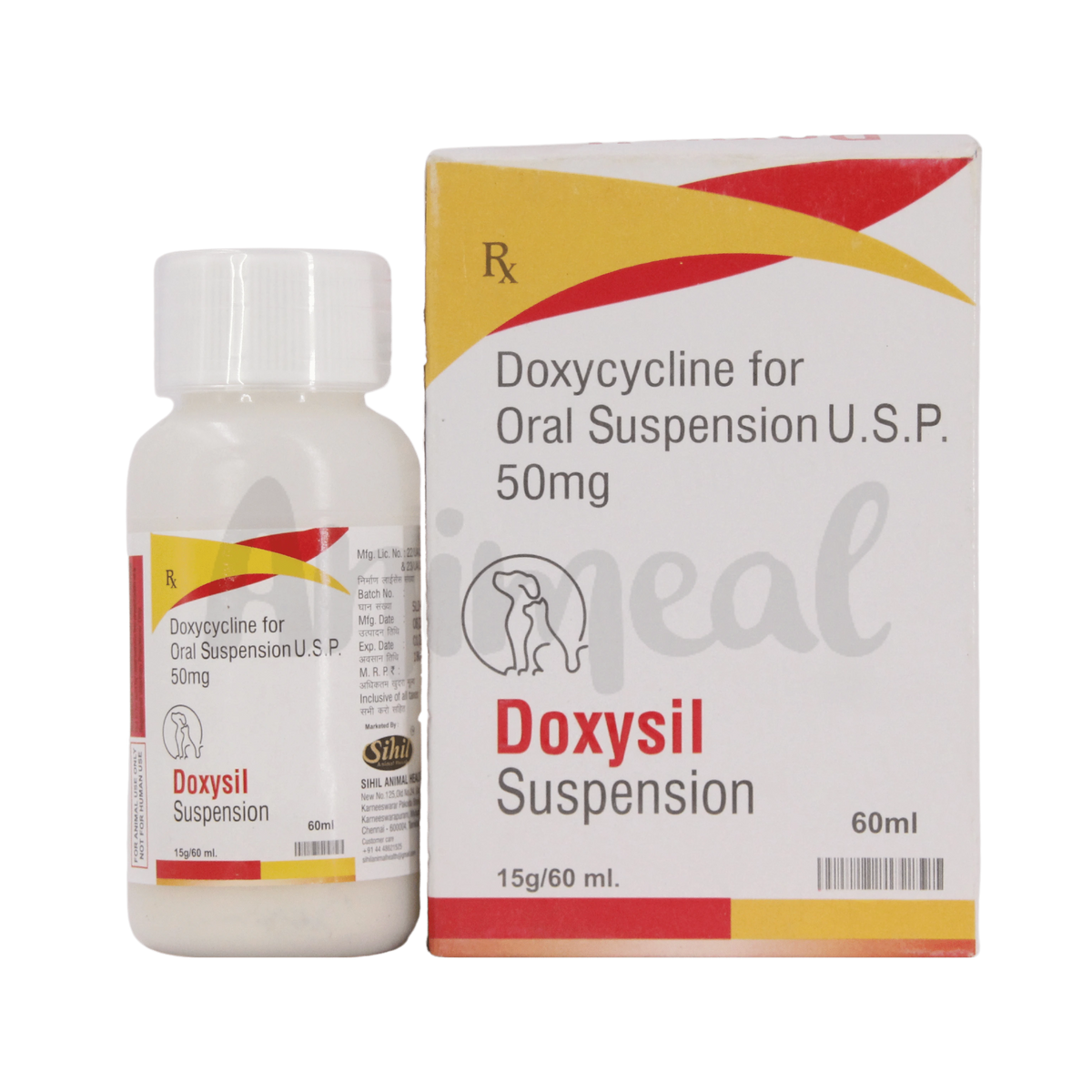 Sihil Doxysil Oral Syrup for Dogs and Cats, 60ml - Animeal