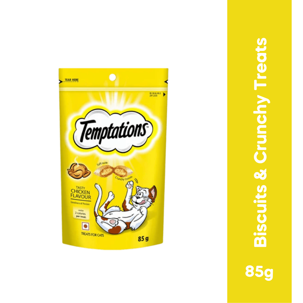 TEMPTATIONS CHICKEN CAT CRUNCHY TREAT Upto 15% Off Animeal