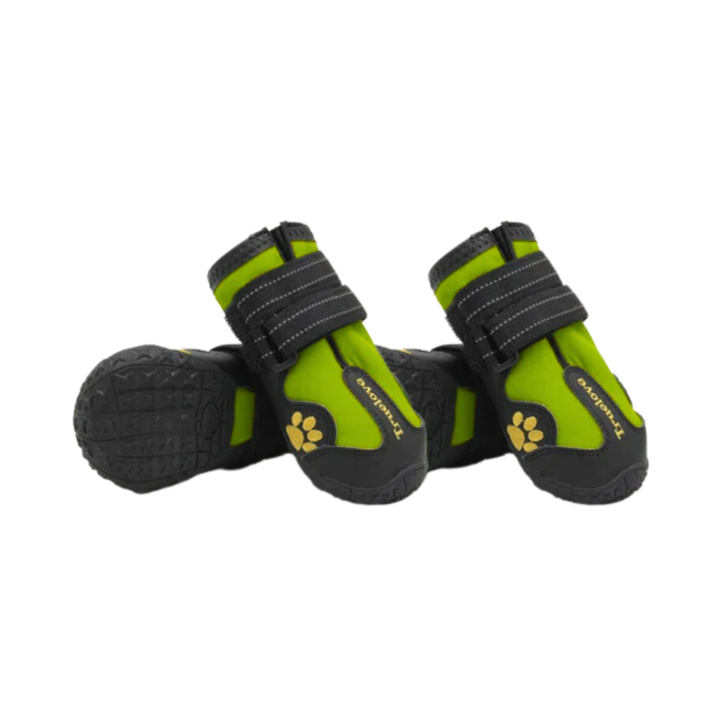 TRUELOVE PET BOOTS NEON YELLOW (M) - Animeal