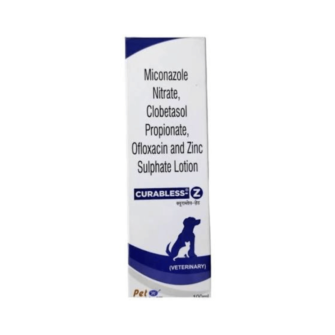 Mankind Curabless-Z Lotion for Dogs and Cats, 100ml
