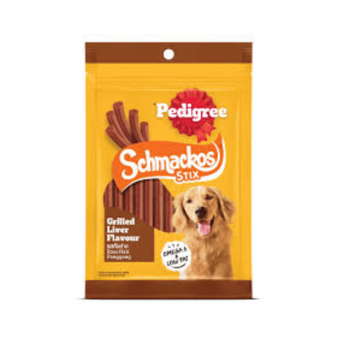 Pedigree Schmackos Grilled Liver Stix Dog Treats, 70g