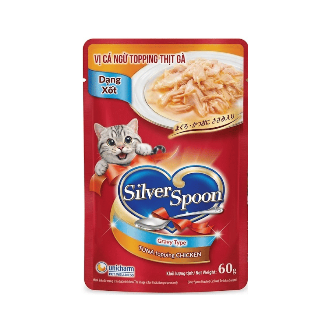 Silver Spoon Torokeru Sasami in Gravy Wet Cat Food, 60g