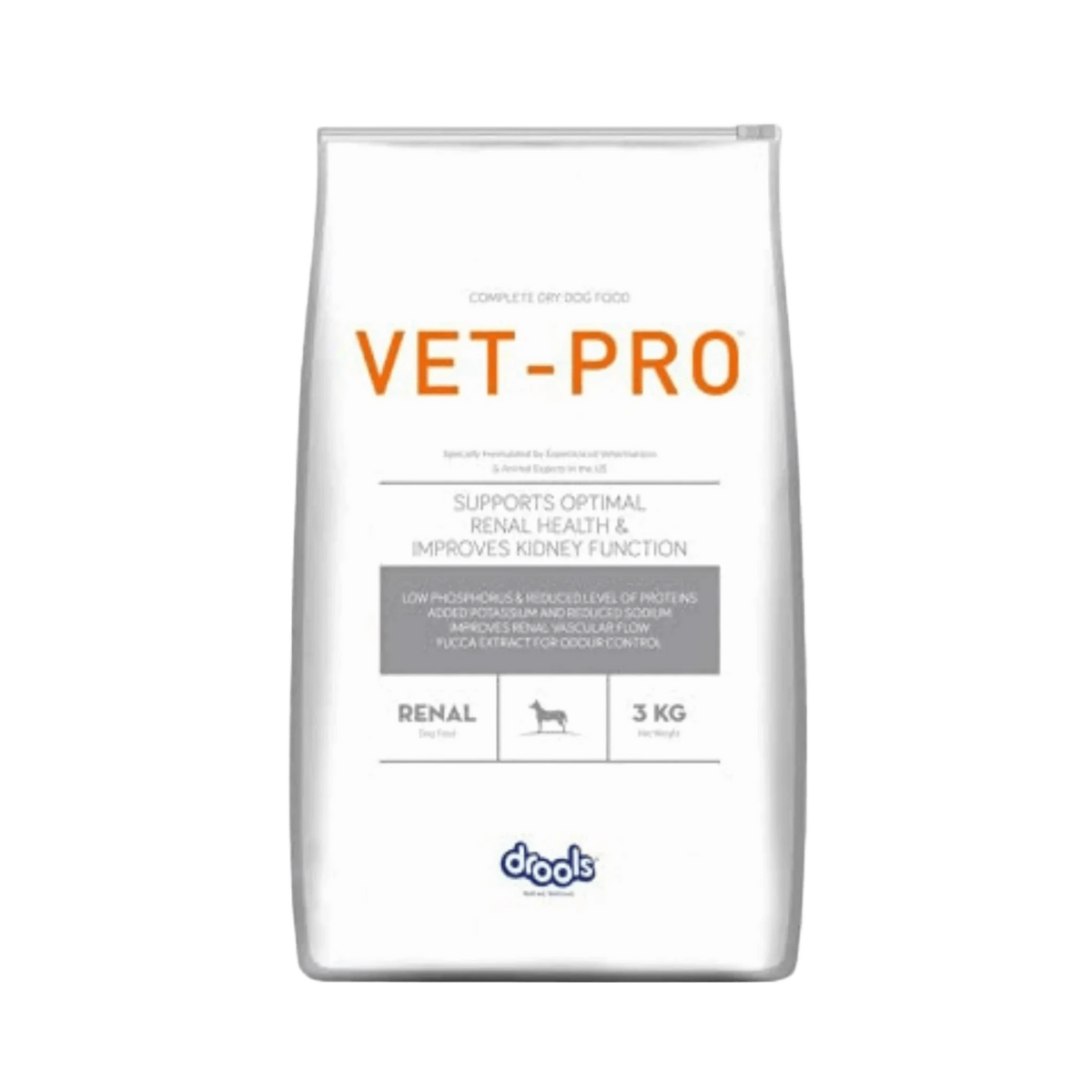 Vet Pro Renal Dry Dog Food, 3kg - Animeal