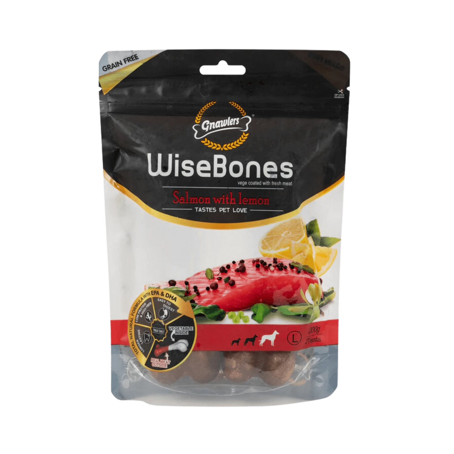 WISE BONE SALMON WT LEMON (S) - Animeal