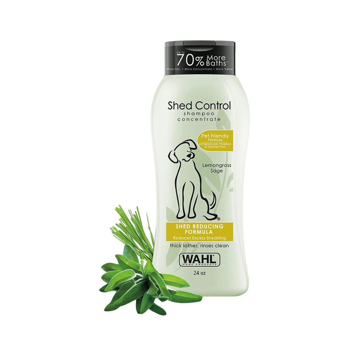 Wahl Shed Control Lemongrass Sage Dog Shampoo 710ml - Animeal