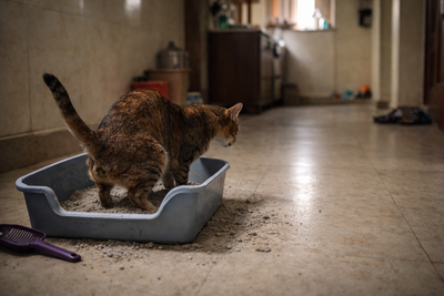 Your Cat Is Straining in the Litter Box, Peeing Blood, or Peeing Outside the Box