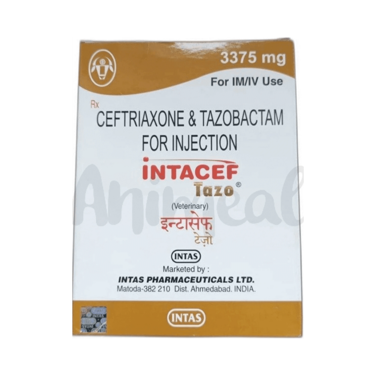 INTACEF TAZO 3375MG INJ 10ML