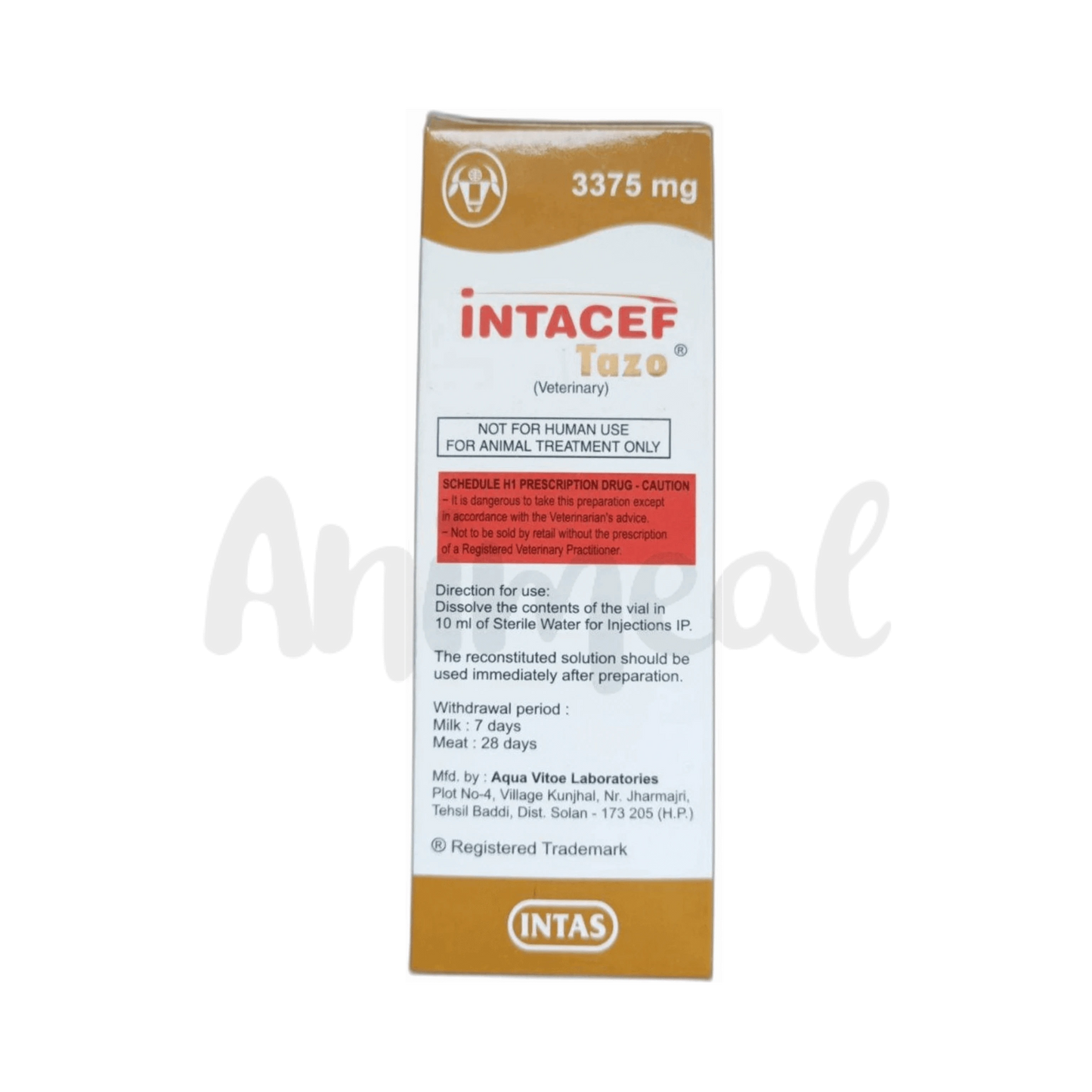 INTACEF TAZO 3375MG INJ 10ML