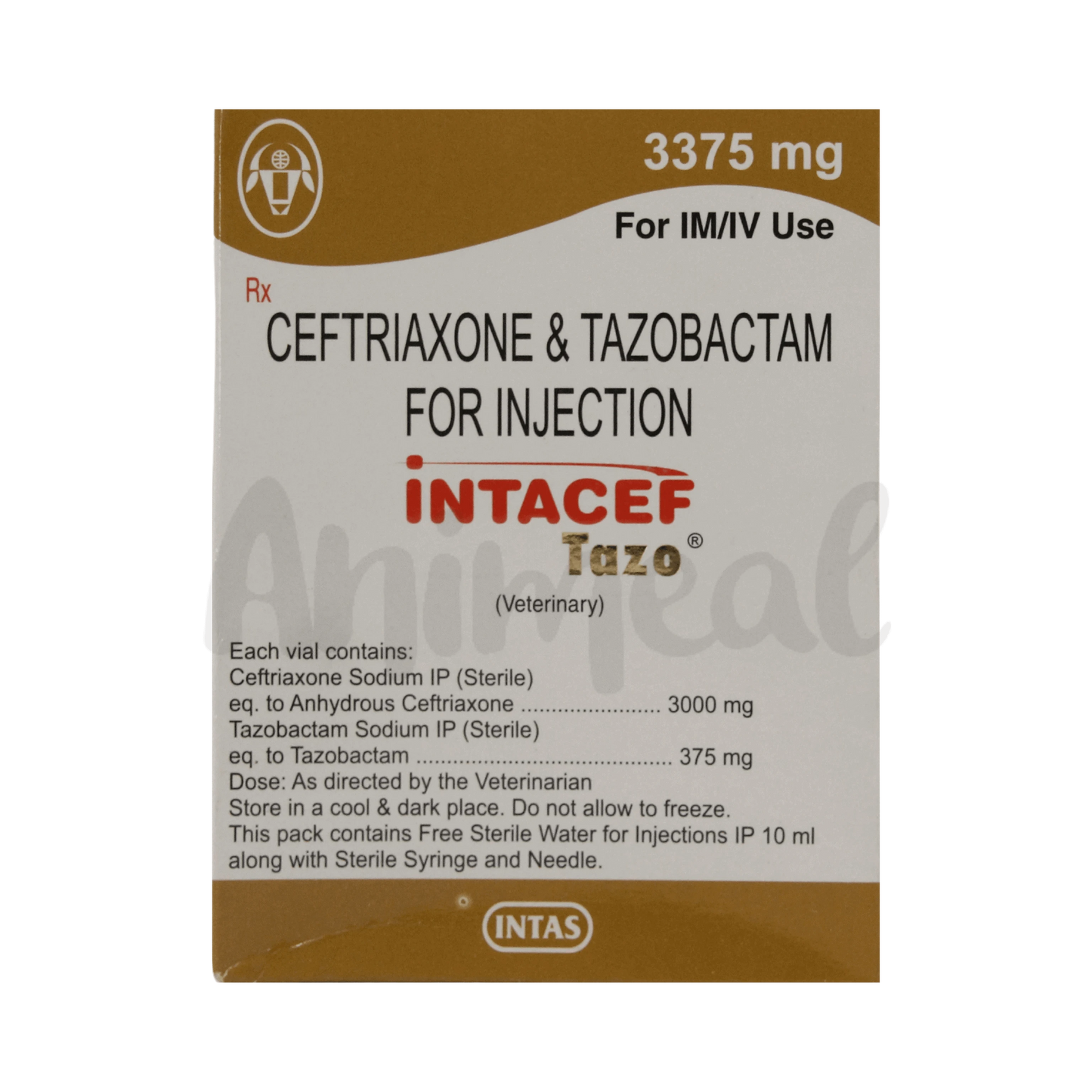 INTACEF TAZO 3375MG INJ 10ML