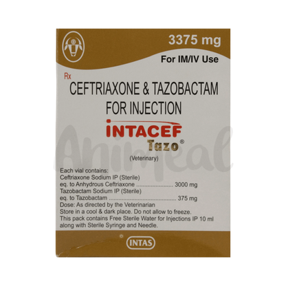 INTACEF TAZO 3375MG INJ 10ML