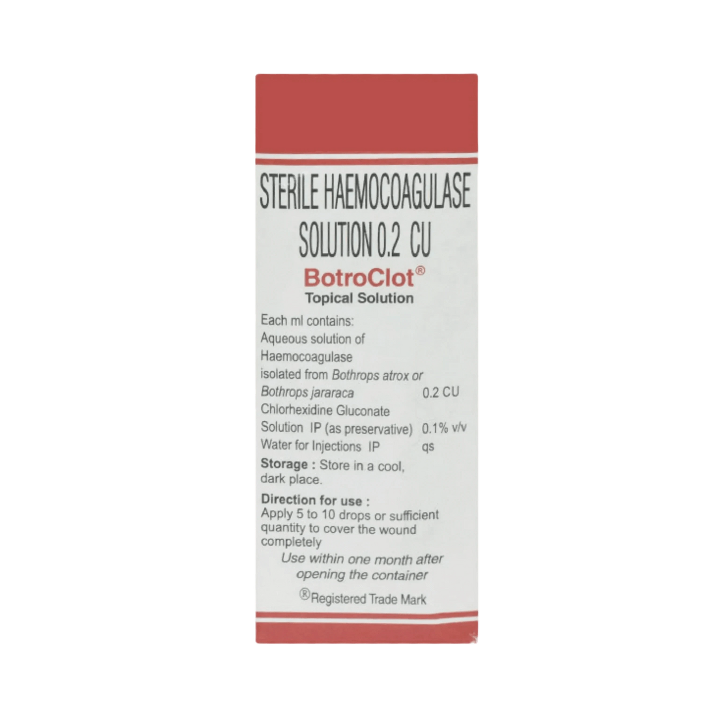 BOTROCLOT SOLUTION 10ML