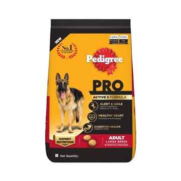 PEDIGREE PRO ACTIVE ADULT DRY FOOD (XL) 10KG