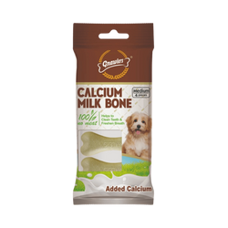 GNAWLERS MEDIUM CALCIUM MILK BONE (S) 4PCS