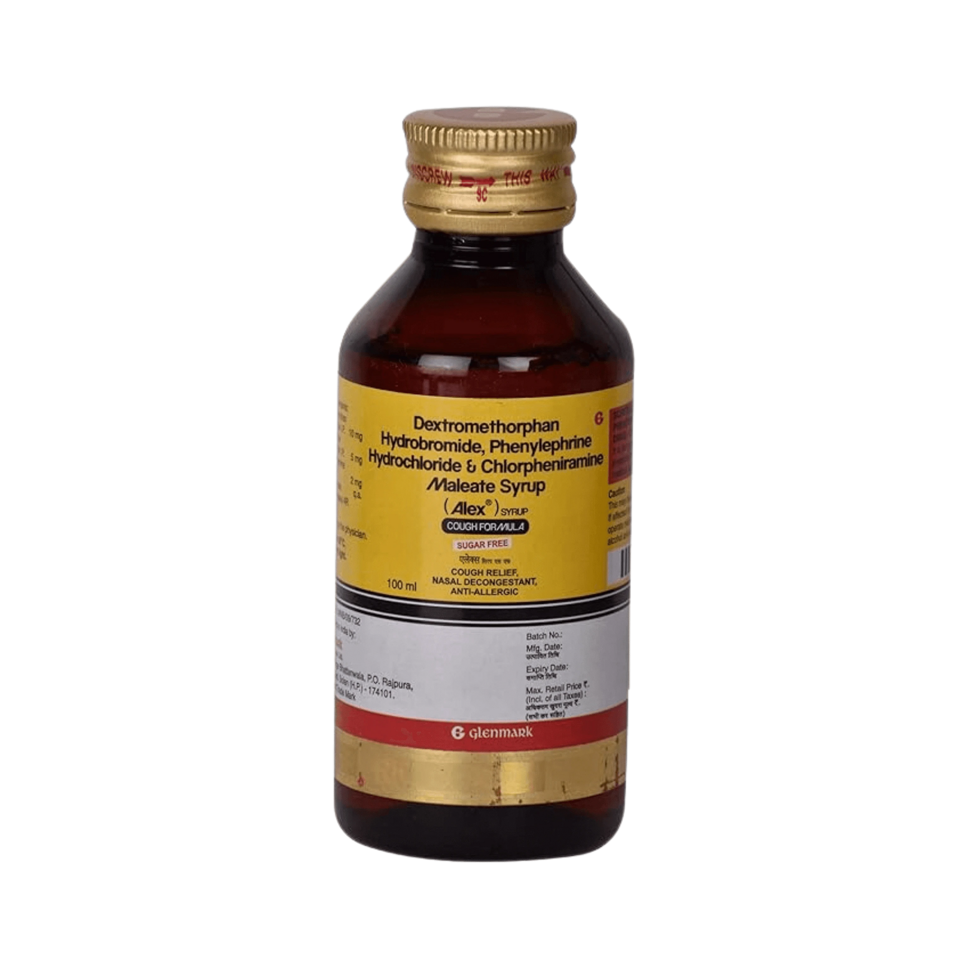 Alex Syrup - Respiratory Care - Glenmark - 12% Off