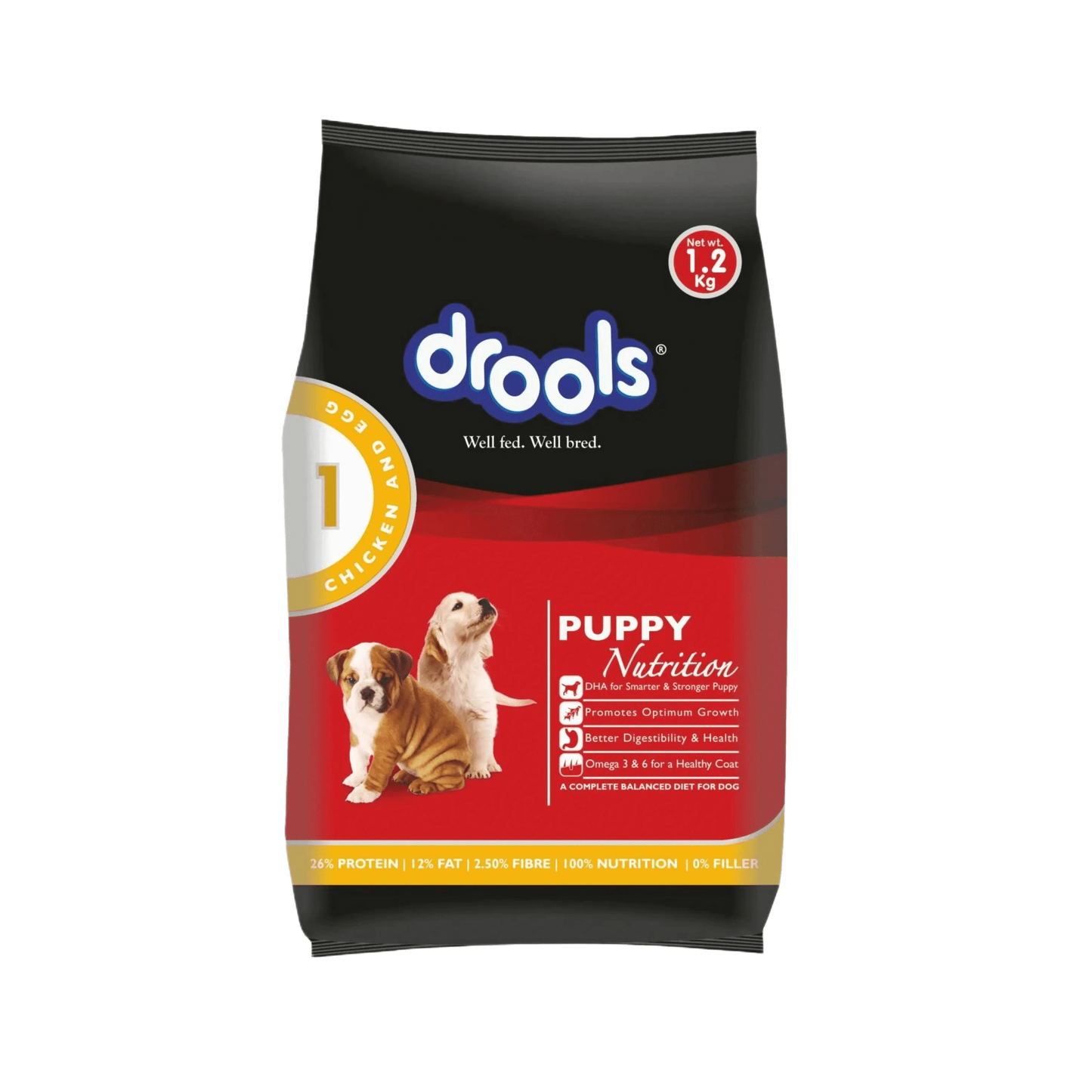 DROOLS ADULT CHIC & EGG DRY FOOD (M) - Animeal