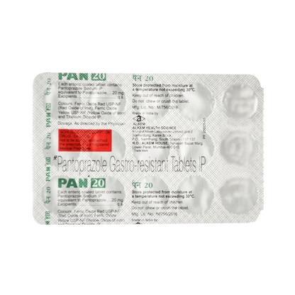 PAN 20MG TABLET 15TAB