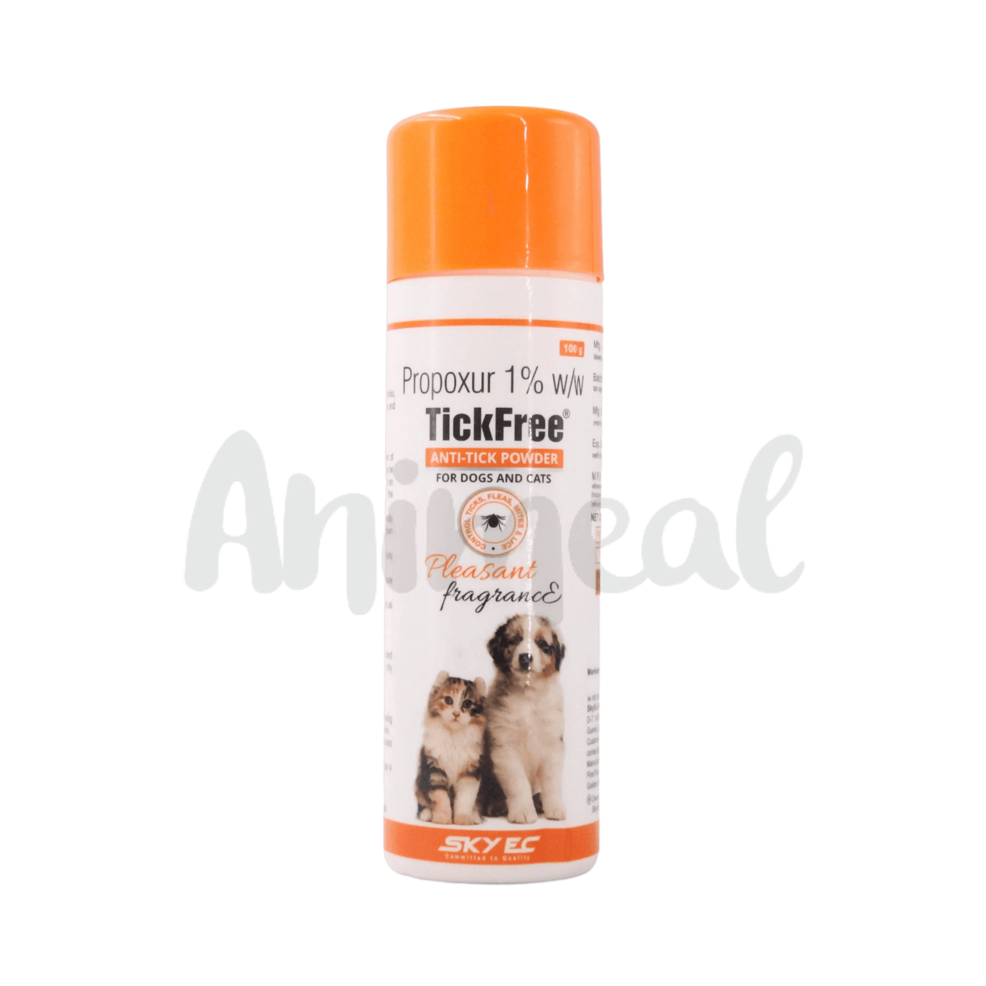 Propoxur powder outlet for dogs