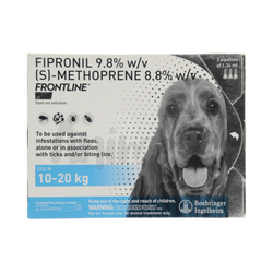 FRONTLINE PLUS (10KG-20KG) DOG SPOT ON 1.34ML