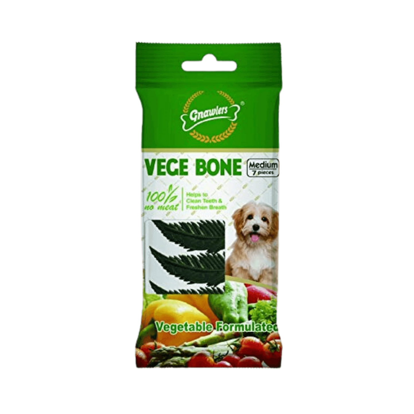 GNAWLERS VEGETABLE BONE 7PCS