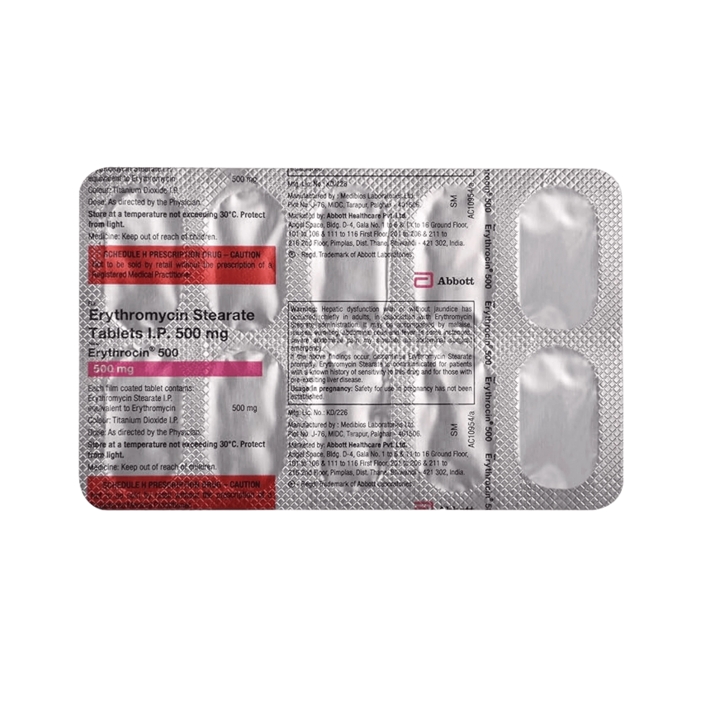 ERYTHROCIN-500MG TABLET