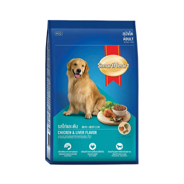 SMART HEART ADULT CHIC & LIV DRY FOOD (S) 500GM