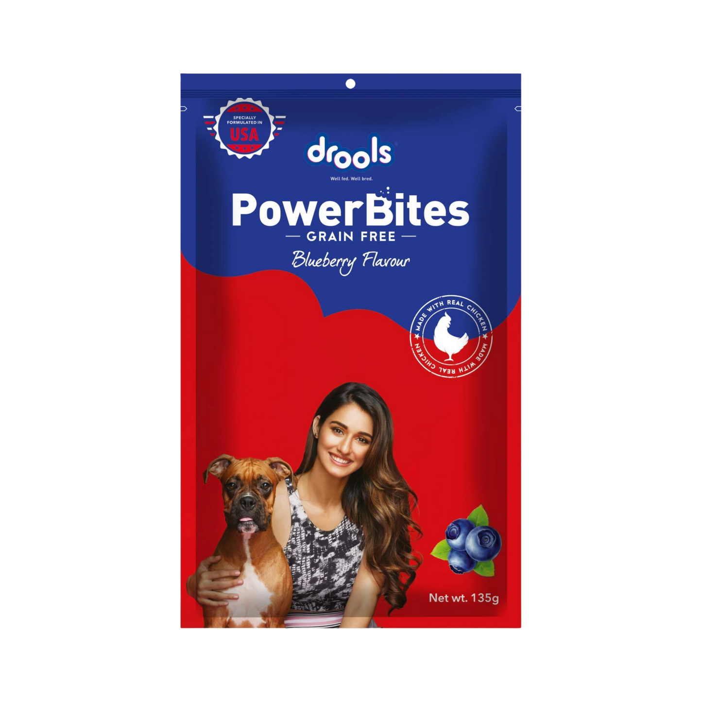 POWERBITES BLUEBERRY FLAVOUR TREAT 200GM