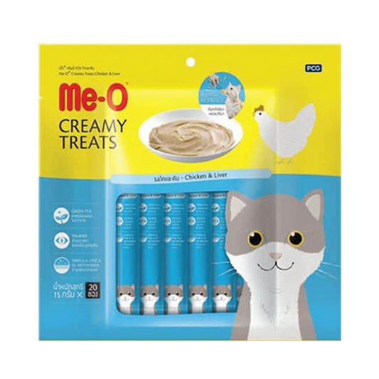 ME-O CREAMY TREAT CHIC & LIVER (L) 300GM