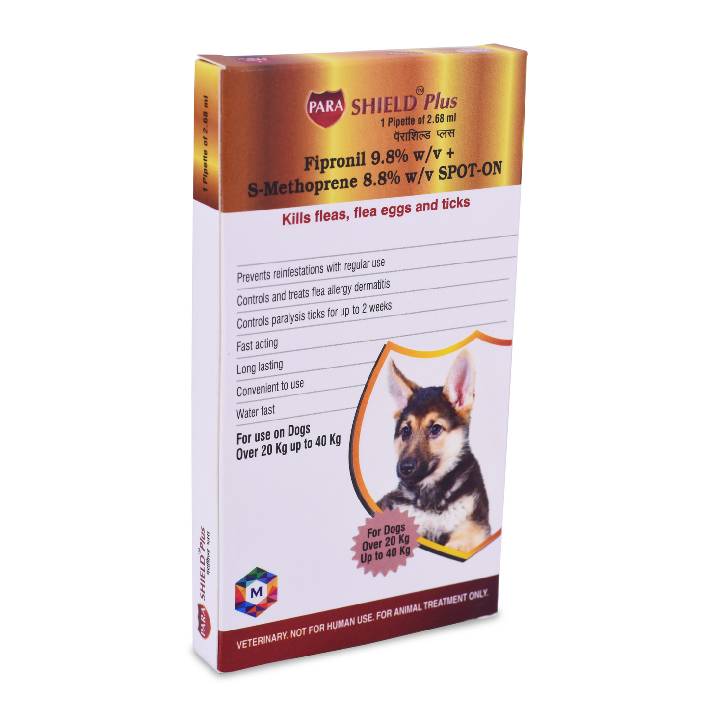 Parashield Plus Spot On Solution for Dogs (Over 20 kg up to 40 kg)