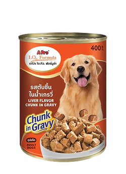 A Pro Liver Chunk Wet Dog Food, 400g Can - Animeal