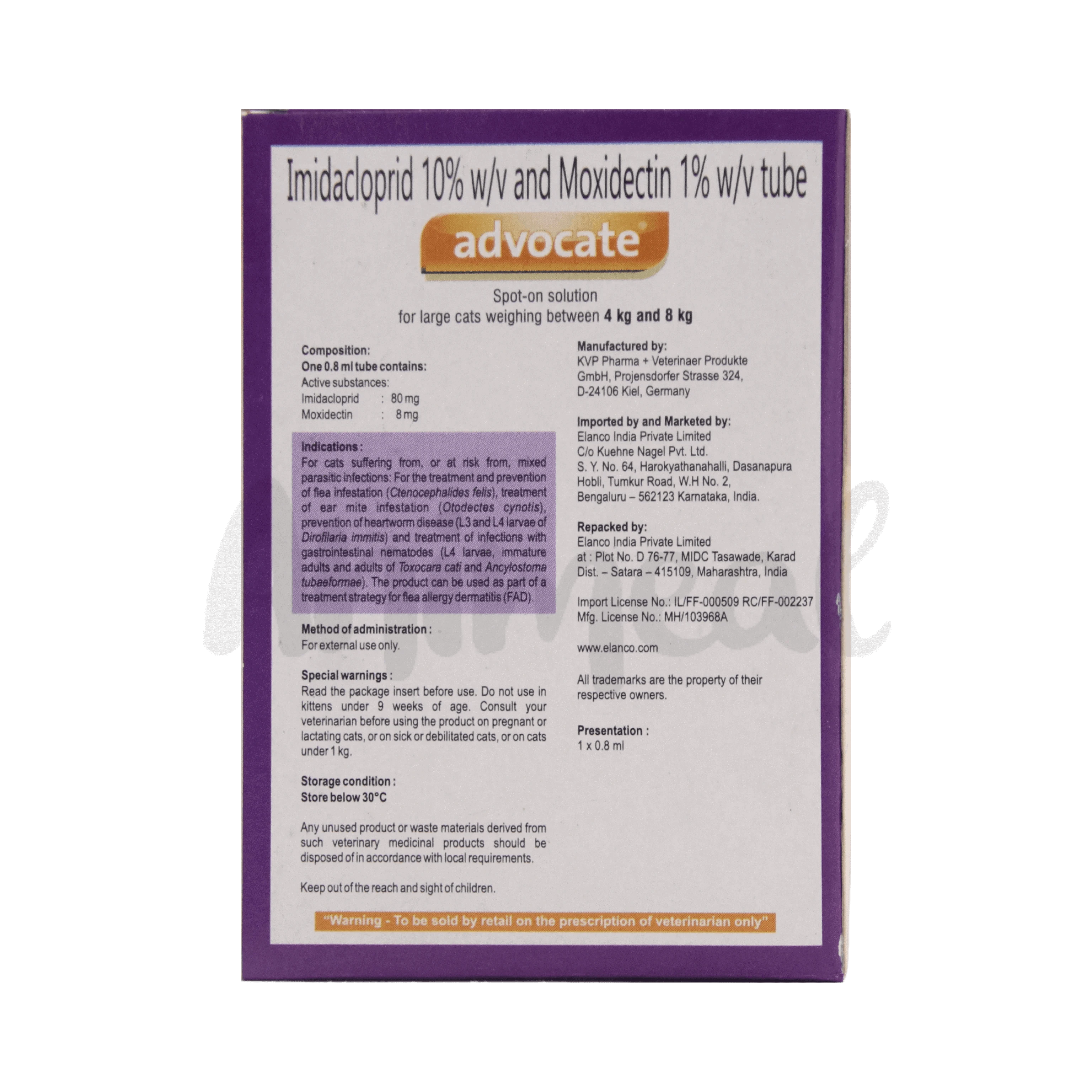 Mites Advocate Purple Pack Advocate Flea Ear Mite Treatment Cats