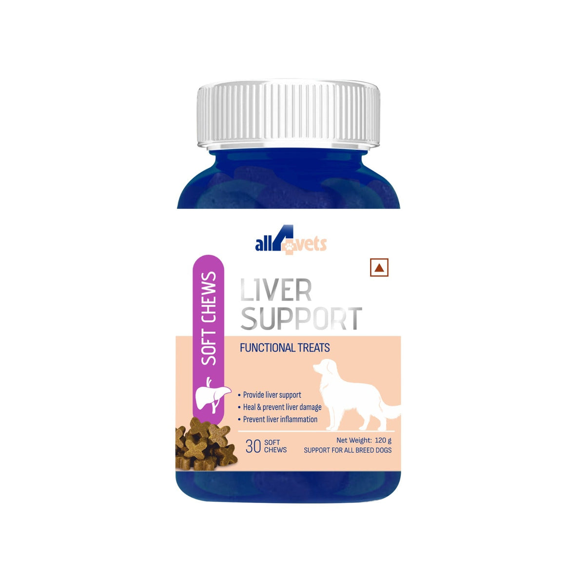 ALL4VETS LIVER SUPPORT SOFT CHEWS FOR DOGS [30 CHEWS] - Animeal