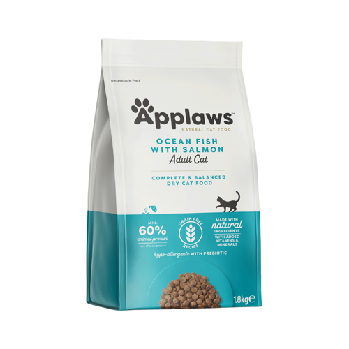 APPLAWS ADULT OCEAN FISH WITH SALMON CAT DRY FOOD [1.8KG] - Animeal