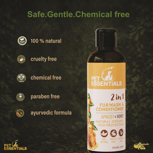 APRICOT AND HONEY FURWASH AND CONDITIONER (200ML) - Animeal