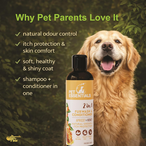 APRICOT AND HONEY FURWASH AND CONDITIONER (200ML) - Animeal