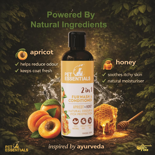 APRICOT AND HONEY FURWASH AND CONDITIONER (200ML) - Animeal