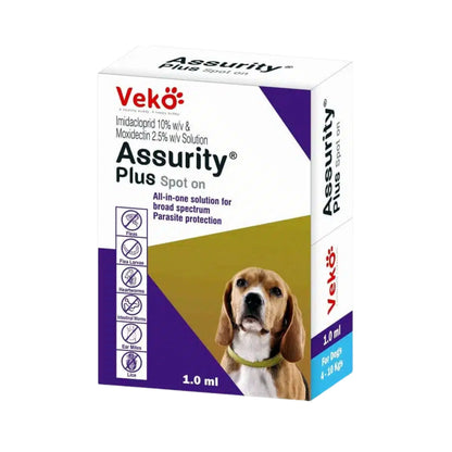 ASSURITY PLUS (4-10KG) DOG SPOT ON - Animeal